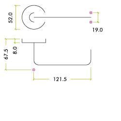 SSS Lift to lock bathroom lever set - Image 2