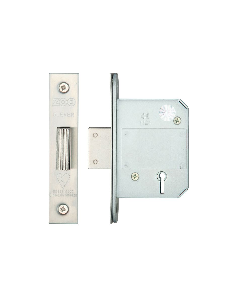 5 Lever British Standard mortice deadlock